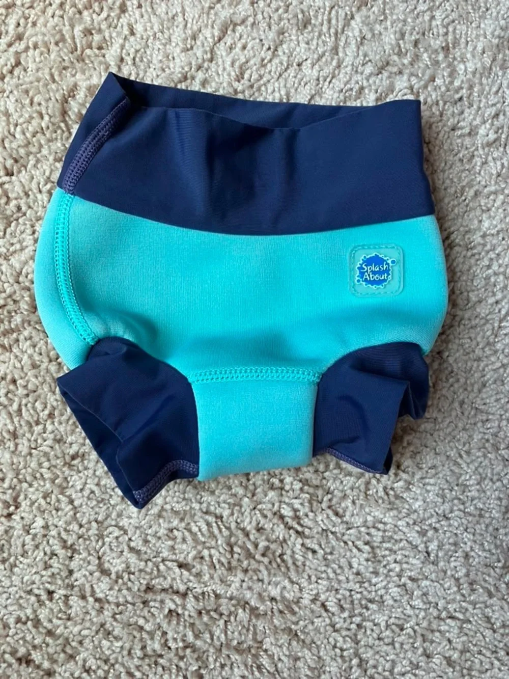 Happy Nappy Splash About Aqua & Navy Reusable Kids Swim Diaper